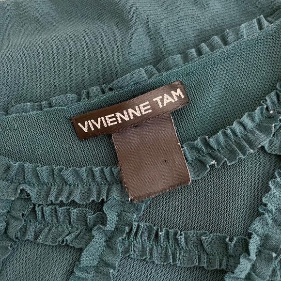 VIVIENNE TAM RUFFLE MESH TOP - Picture 4 of 4